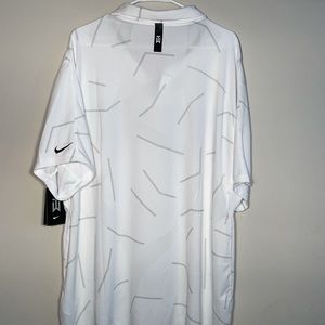 Nike Dri-FIT Tiger Woods TW White Golf Polo (CU9784 100) Men’s 2XL - Brand New